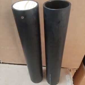 3" SDR17 tube 20" long <br>1 1/2" plug